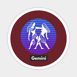 Gemini Black Girl Magic (Zodiac sign) Magnet